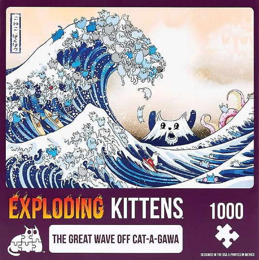 Puzzle EXPLODING KITTENS: THE GREAT WAVE OFF CAT-A-GAWA