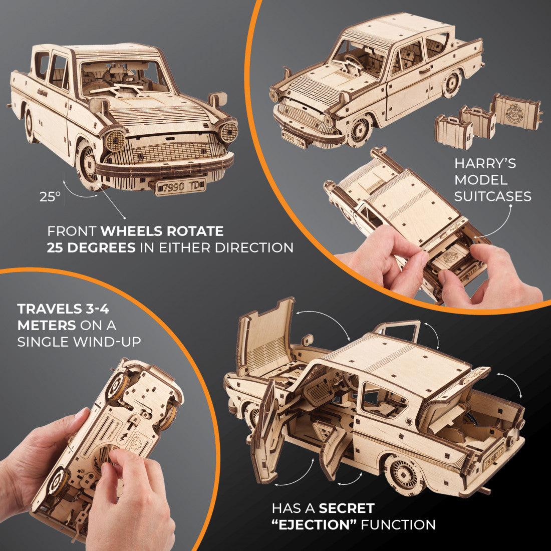 UGears Harry Potter - Voiture Volante Ford Anglia™