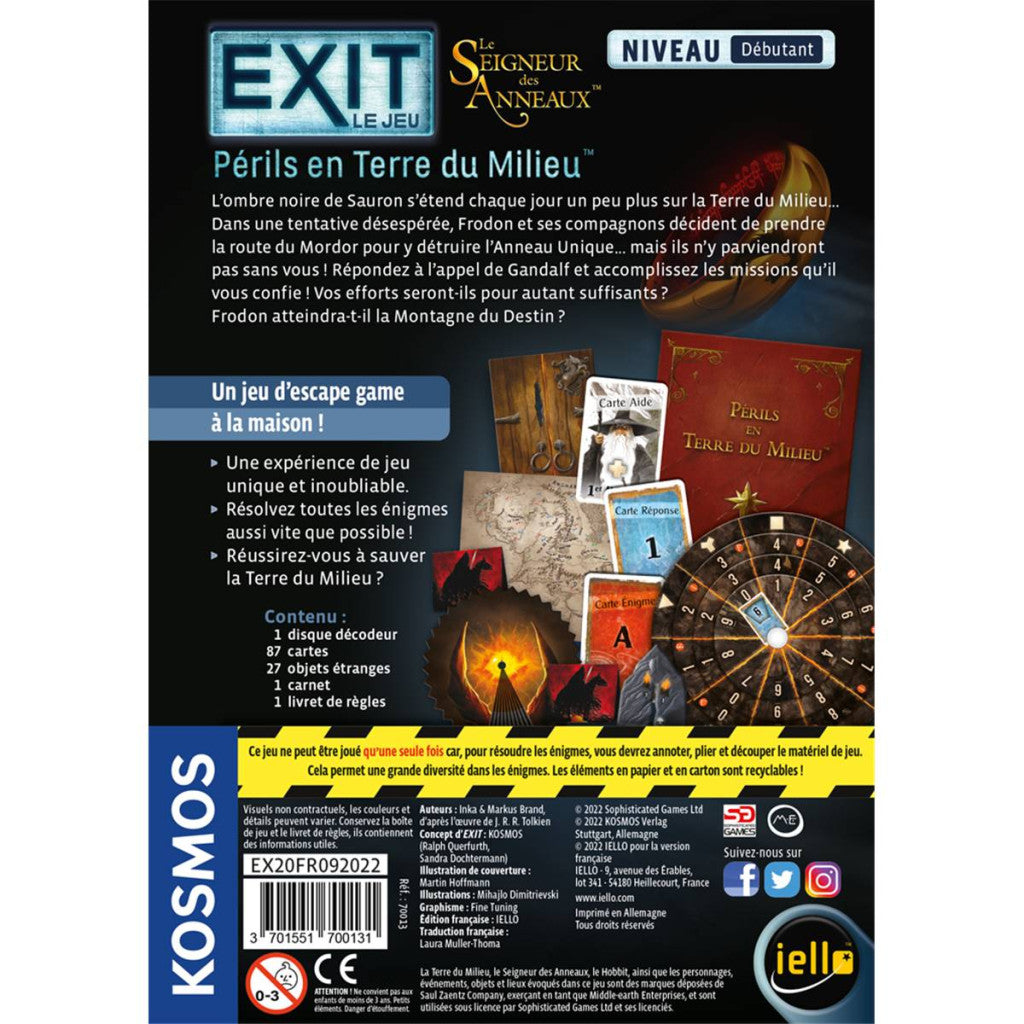 Exit : Seigneur des Anneaux - Périls en Terre du Milieu